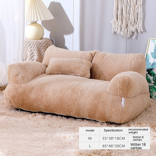 Luxury Sofa Bed for Cats & Small Dogs – Ultra Soft & Stylish Winter Nest