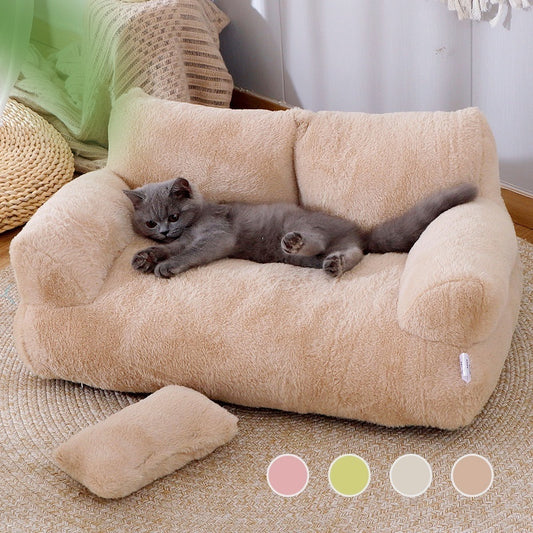 Luxury Sofa Bed for Cats & Small Dogs – Ultra Soft & Stylish Winter Nest